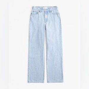 Abercrombie & Fitch Light Blue Wide-Leg Jeans